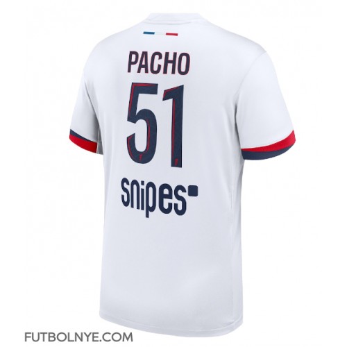 Camiseta Paris Saint-Germain Willian Pacho #51 Visitante Equipación 2025-26 manga corta